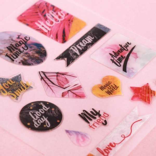 Наклейки объёмные