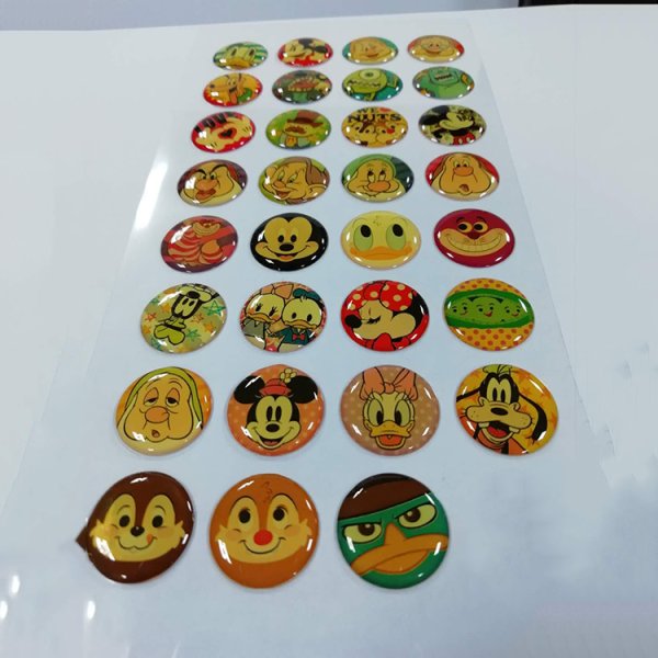 Наклейка круглая прозрачная