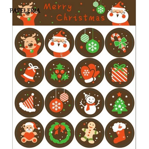 Новогодние наклейки