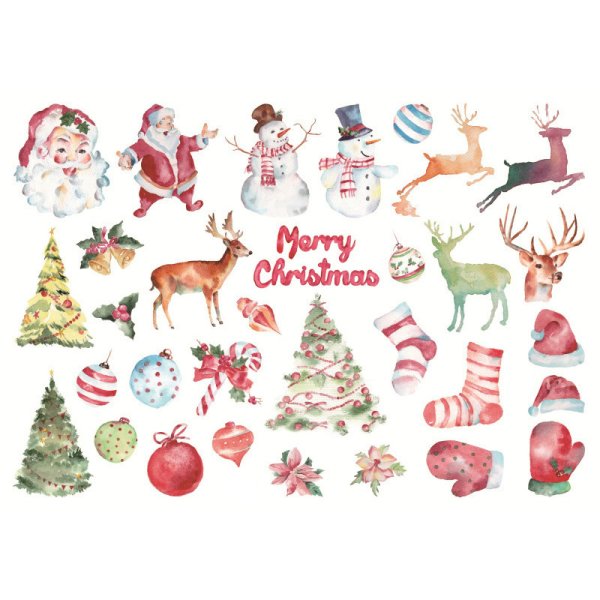 Новогодние Стикеры для распечатки