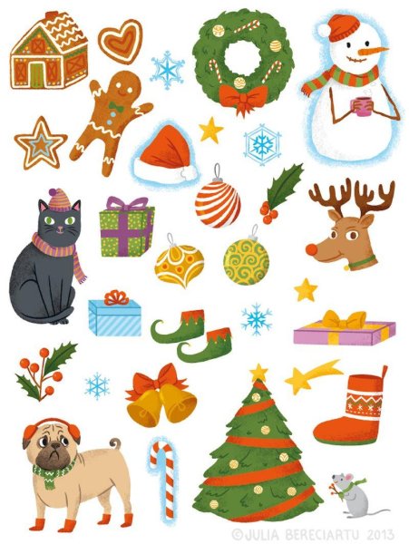 Новогодние Стикеры