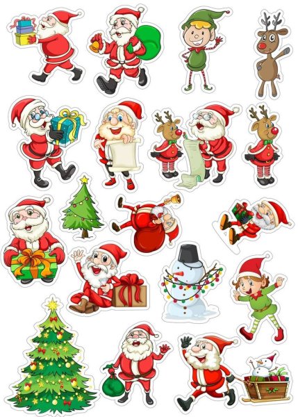 Мелкие новогодние рисунки