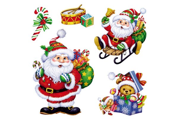 Новогодние наклейки