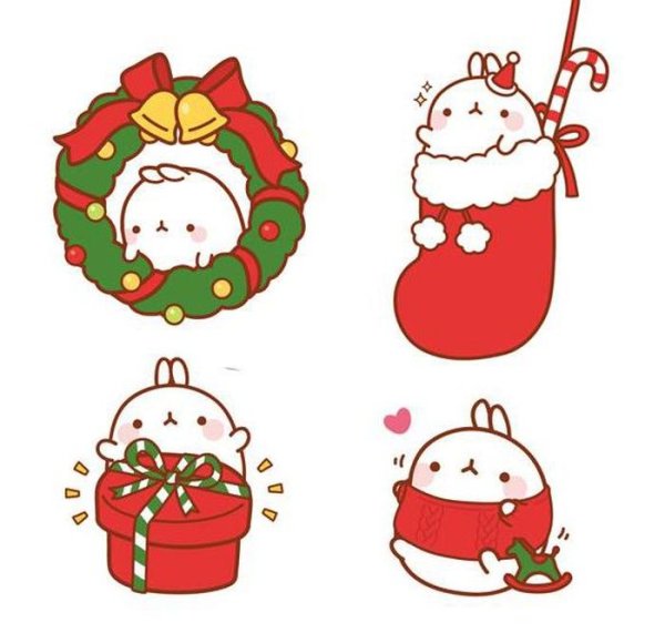 Цветные новогодние украшения