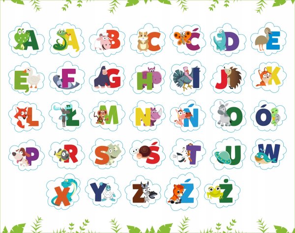 Буквы с наклейками