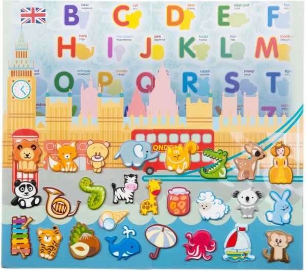 Алфавит наклейки на стену