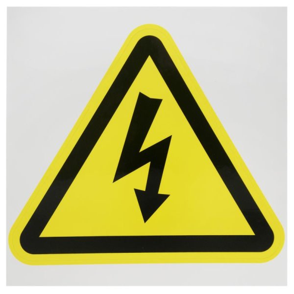 Наклейка высокое напряжение 100х100