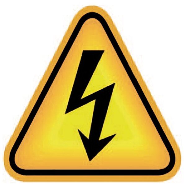 Знак осторожно электрическое напряжение