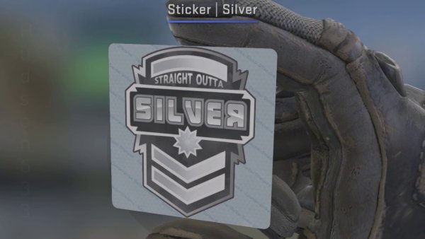 Наклейка Сильвер КС го