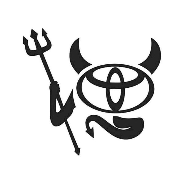 Наклейка чертенок на авто