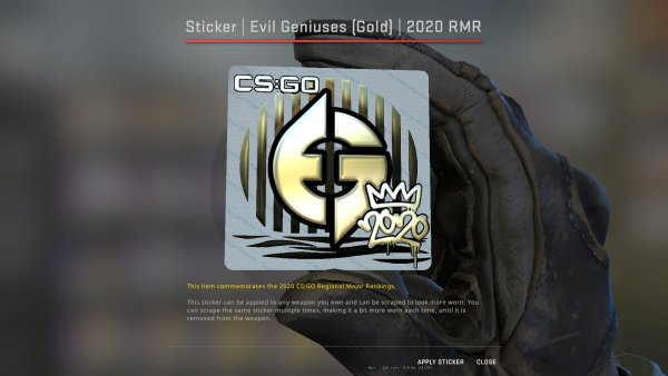 Наклейка Evil Geniuses Stockholm 2021