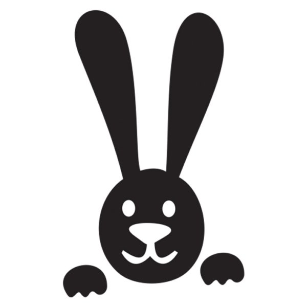 Автонаклейка с зайцем