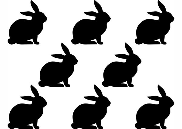 Наклейки "зайцы"