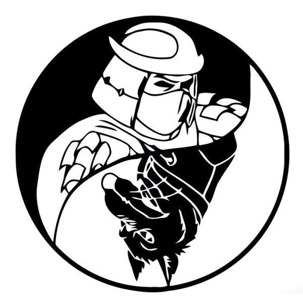 Наклейка ниндзя на авто