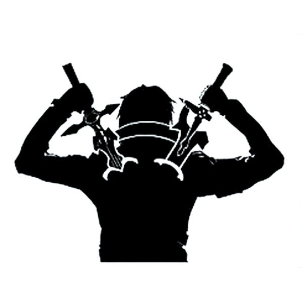 Наклейка ниндзя на авто