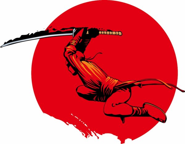 Наклейка ниндзя на авто