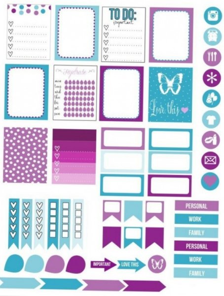 Стикеры для личного дневника