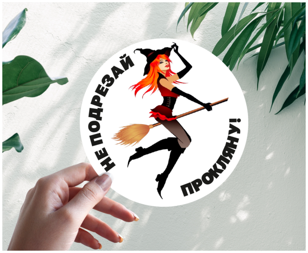 Ведьма на метле прокляну