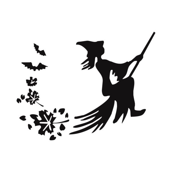 Наклейка "ведьмочка"