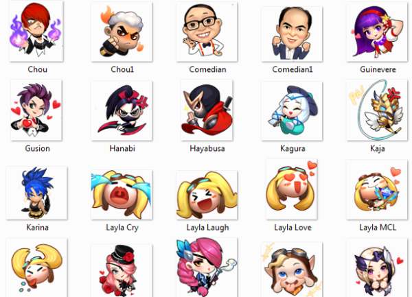 Стикеры mobile Legends