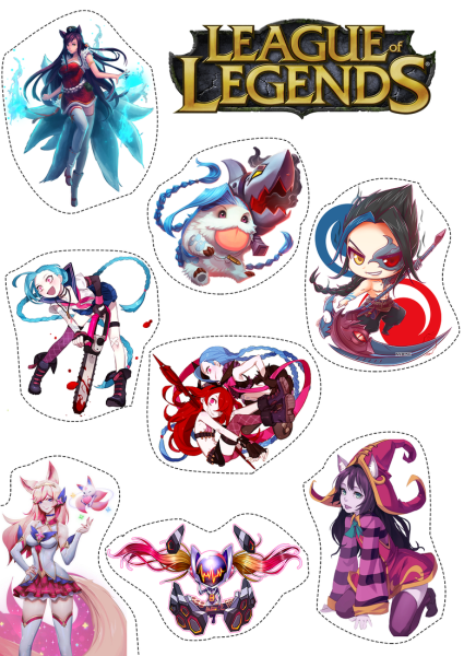League of Legends персонажи Стикеры
