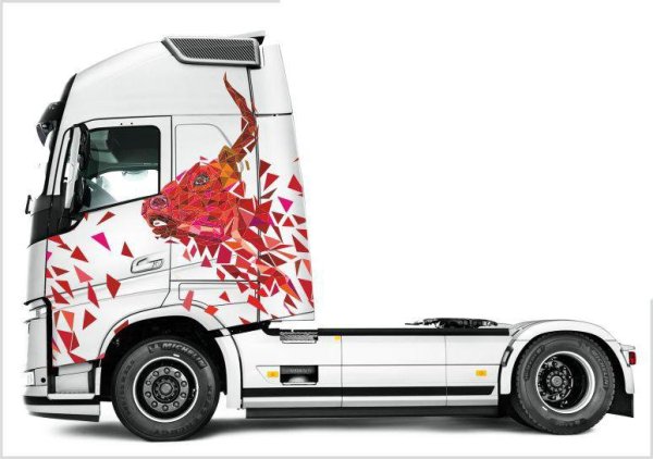 Грузовики с наклейками