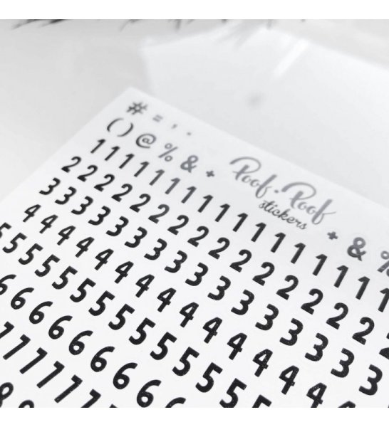 Цифры (с наклейками)