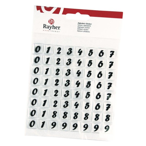 Стикеры цифры маленькие