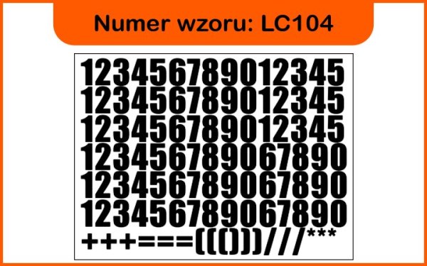 Цифры самоклейка