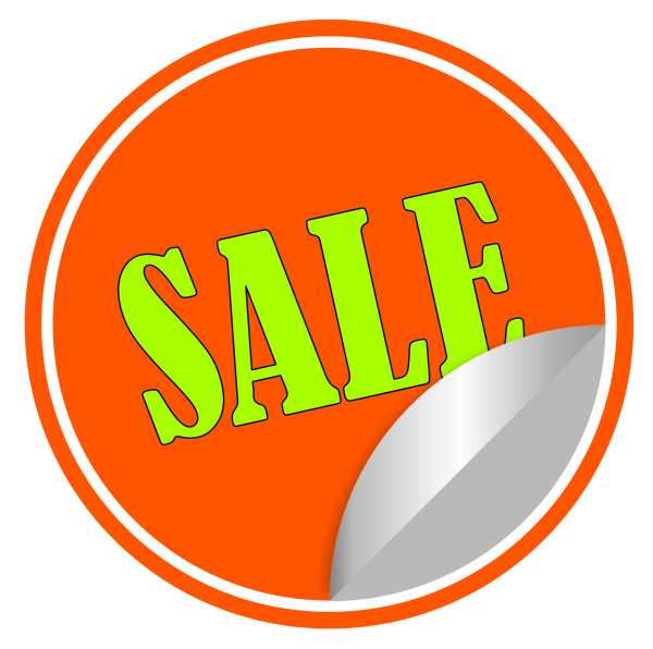 Стикер акция на прозрачном фоне