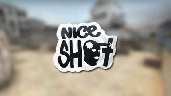 Наклейка найс шот в КС го