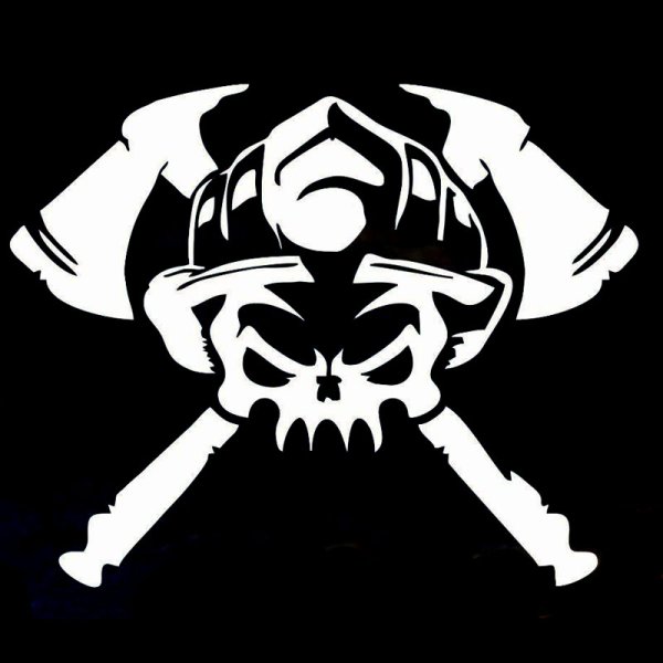 Наклейки на каску пожарного