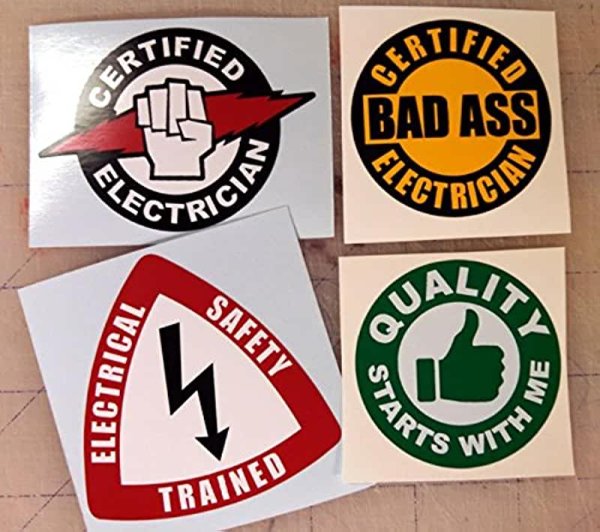 Наклейки на каску строительную