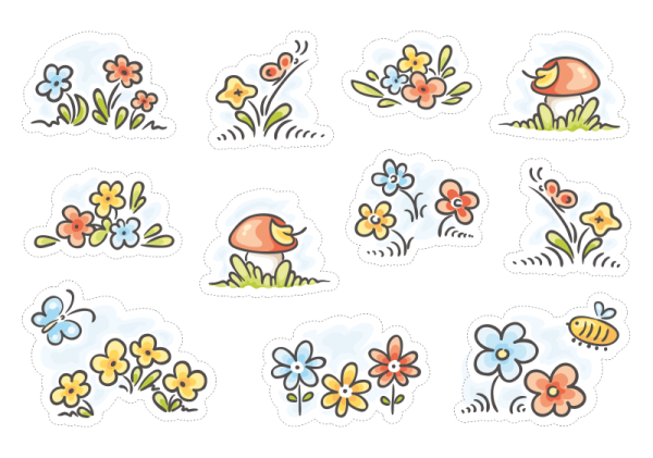 Украшение открыток для посткроссинга