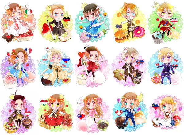 Аниме девушки наклейки