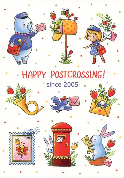 Украшение открыток посткроссинг