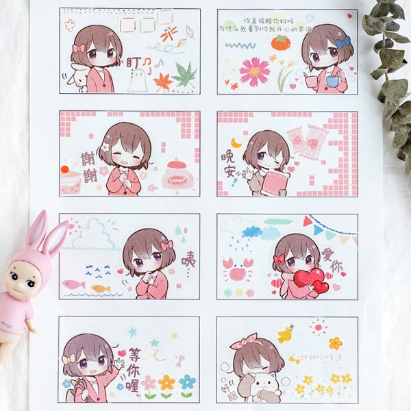 Милые японские наклейки