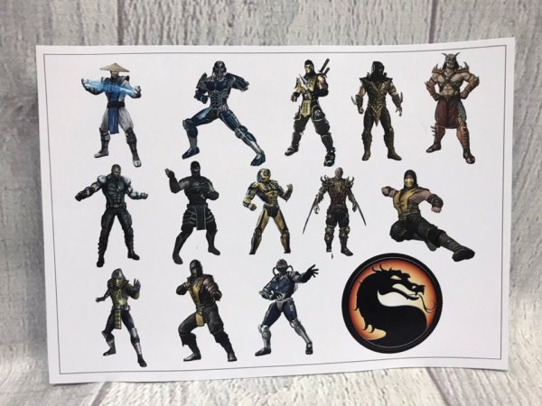 Стикеры мортал комбат игры