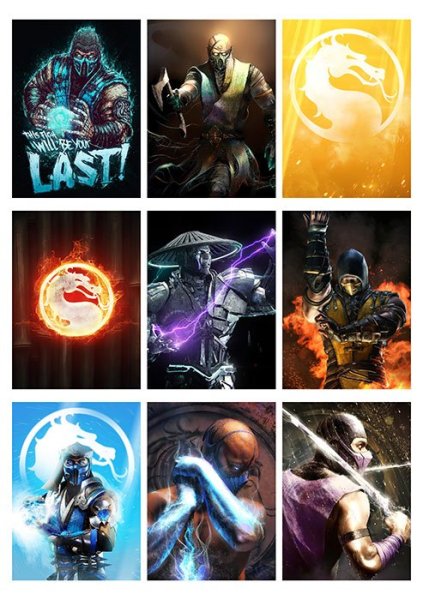 Наклейки Mortal Kombat