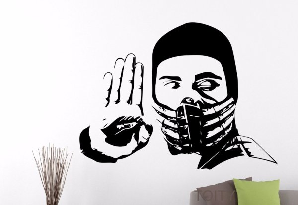 Стикеры мортал комбат Скорпион