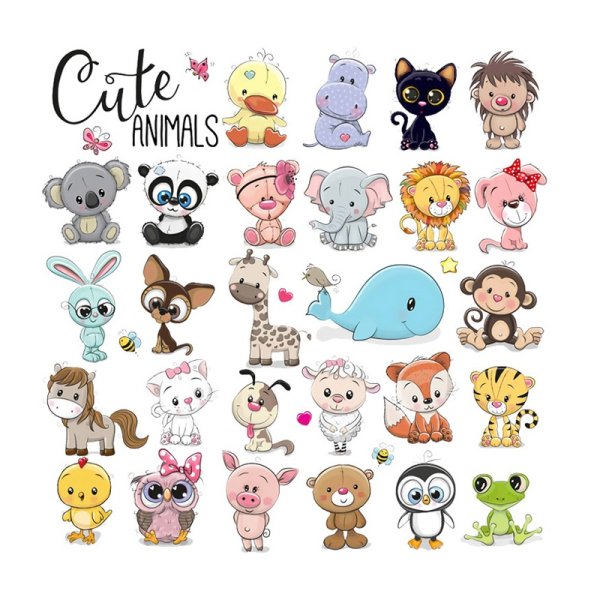 Животные (с наклейками)_