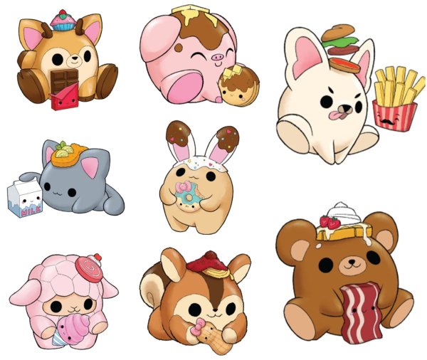 Стикеры для бумажных сюрпризов