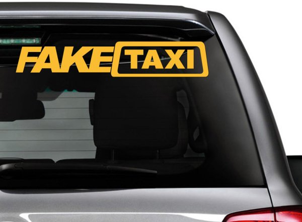 Наклейка fake Taxi