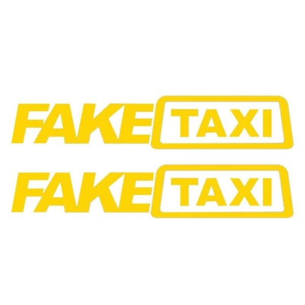 Наклейка фейк такси