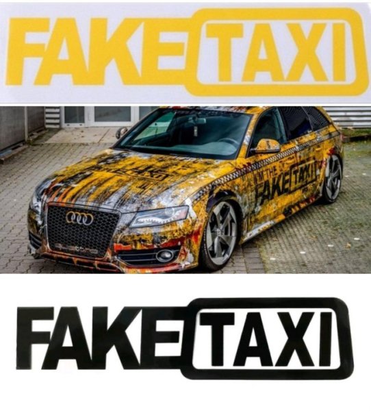 Наклейка fake Taxi