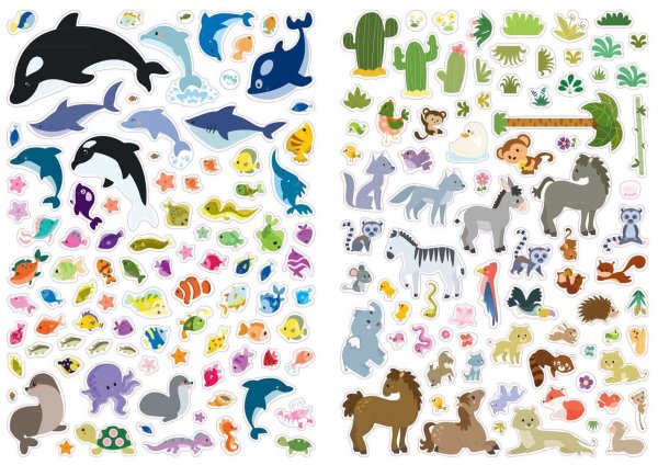 Наклейки мультяшные