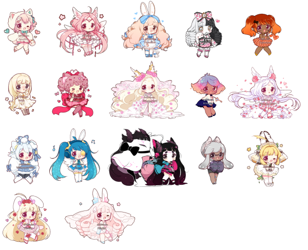 Наклейки аниме