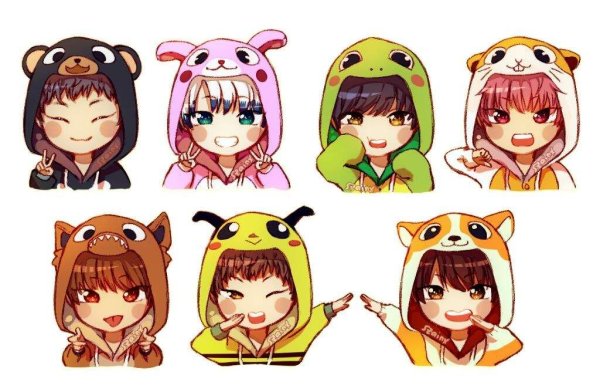 Наклейки в стиле аниме