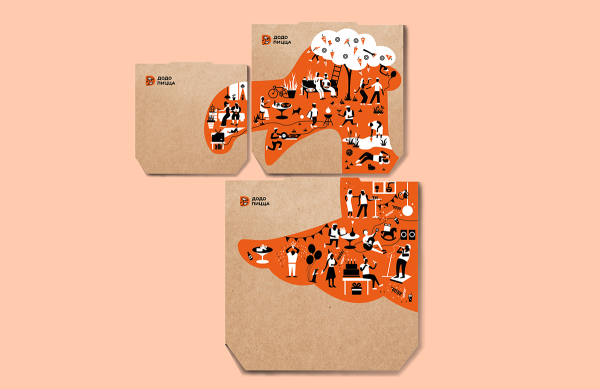 Додо пицца фирменный стиль