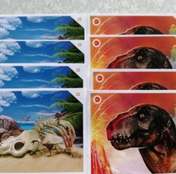 Динозавры оживают наклейки код